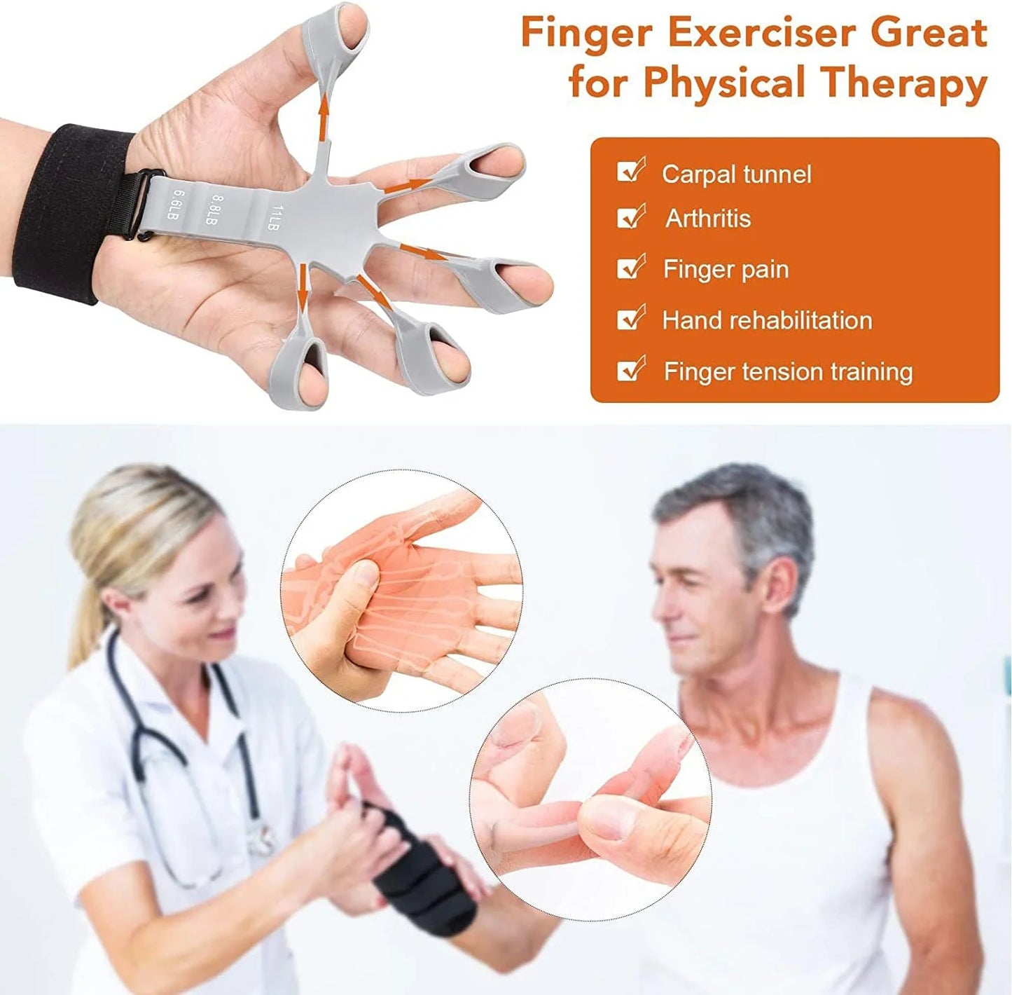 🔥Hot Sale 49% OFF🔥6 Resistant Level Finger Exerciser